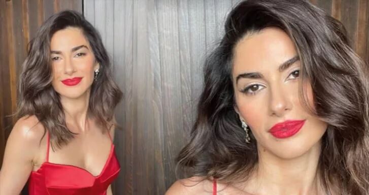 Nesrin Cavadzade kırmızılar içinde paylaştı! Gören bir daha baktı