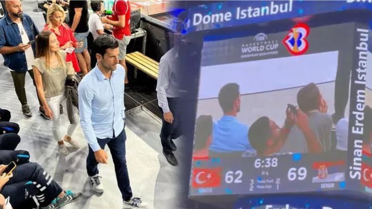 Türkiye Sırbistan’a yenildi! Novak Djokovic, Sinan Erdem Spor Salonu’nda maçı izledi