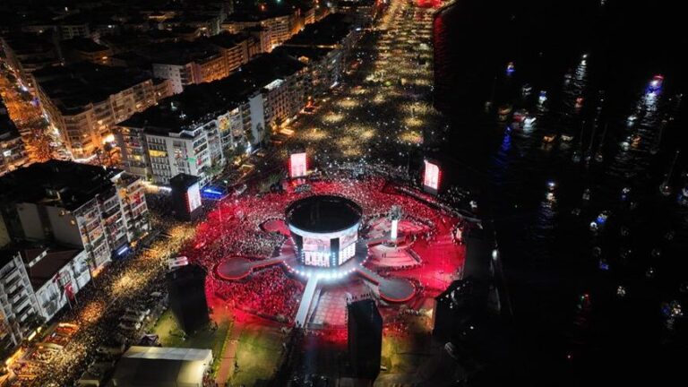 İzmir’in kurtuluş gününde 2,2 milyon izleyici ile rekor