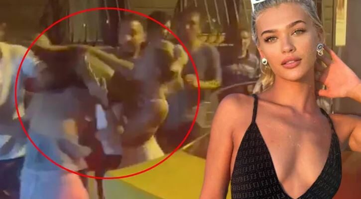 Melisa Döngel sokak ortasında saç saça baş başa kavga etti! Kadının saçlarını yoldu