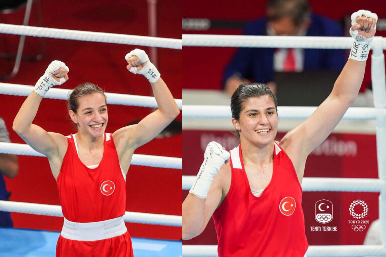 Milli kadın boksörler Çakıroğlu ve Sürmeneli yarı finalde