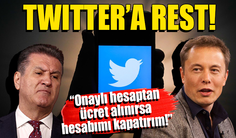 TDP Genel Başkanı Sarıgül’den Twitter’a rest! ‘Ücret alınırsa hesabımı kapatırım’