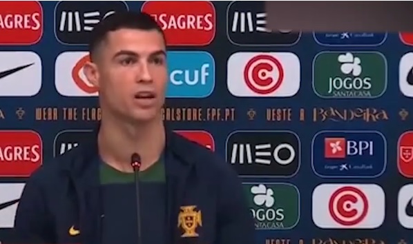 Gazeteciyi soru sorduğuna pişman etti! Ronaldo’nun bir cümlesiyle tüm salon buz kesti