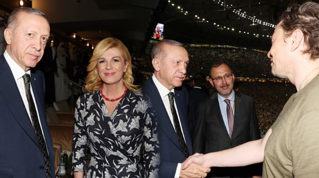 Cumhurbaşkanı Erdoğan Katar’da Elon Musk ve Kolinda Grabar Kitarovic ile görüştü