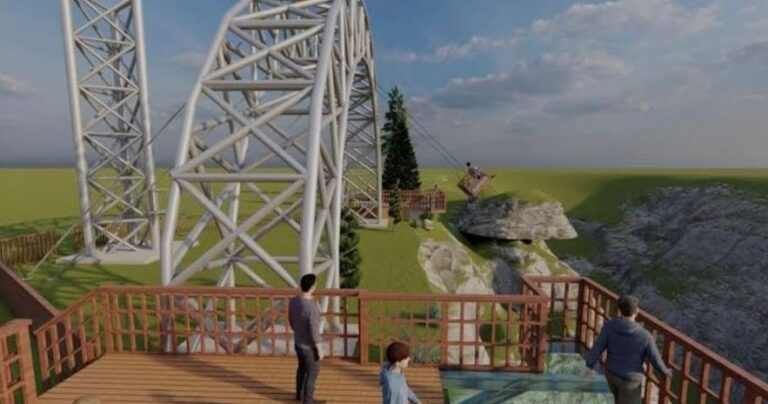 Türkiye’de bir ilk. Kanyona dev uçurum salıncağı yapılıyor