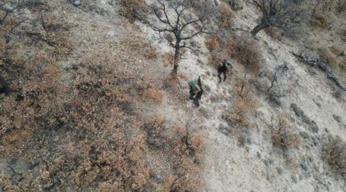 Dron ile tespit edilen kaçak avcılara para cezası