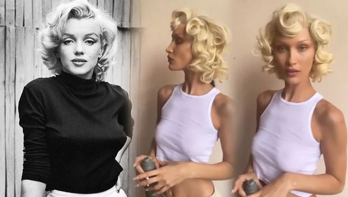 Bella Hadid’in Marilyn Monroe imajı