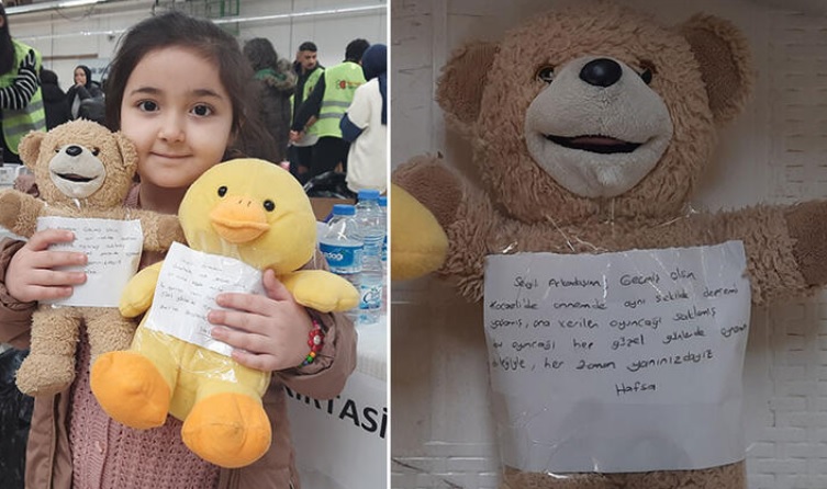 Çocuklardan deprem bölgesindekilere, “asla pes etmeyin” mesajı