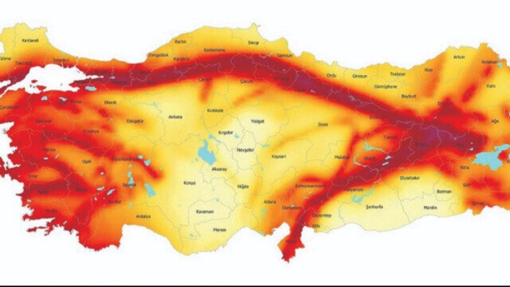 Türkiye’nin 4’te biri fay hattı üzerinde