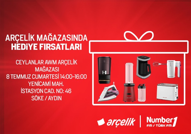 Number1 dinleyicilerine Arçelik’ten muhteşem hediyeler