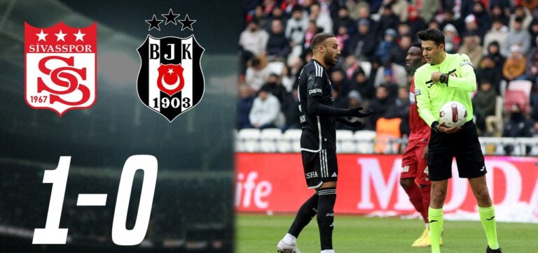 Beşiktaş’ın galibiyet hasreti üç maça çıktı. Sivasspor tek golle kazandı