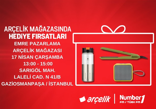 Number1 dinleyicilerine Arçelik’ten muhteşem hediyeler