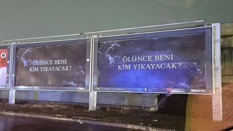 Bakanın eşi TRT’nin ‘Ölünce beni kim yıkayacak’ afişine ateş püskürdü