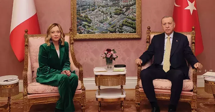Cumhurbaşkanı Erdoğan, İtalya Başbakanı Meloni ile görüştü