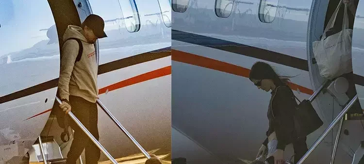 Sevgilisini aldı, yangından özel jetiyle kaçtı