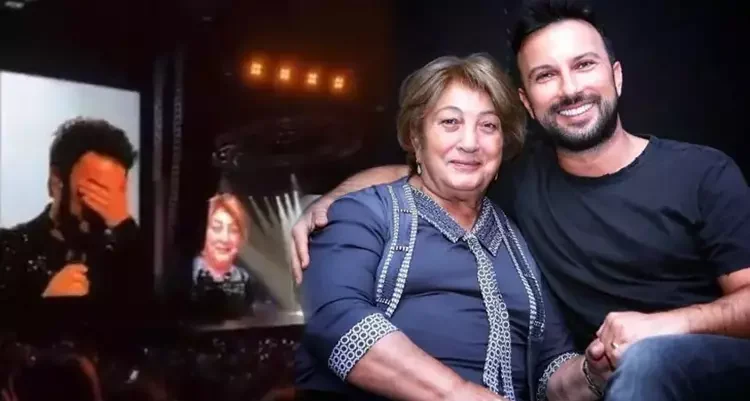 Annesini kaybettikten sonra ilk kez sahneye çıkan Tarkan gözyaşlarına boğuldu