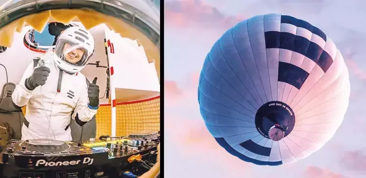 Dj Burak Yeter uzayda şarkı çaldı