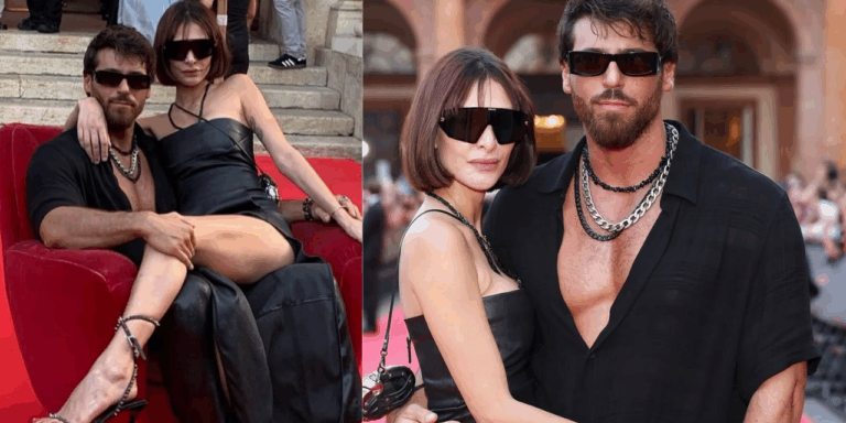 Can Yaman yeni sevgilisini kırmızı halıda kucağına oturtup poz verdi