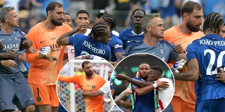 Chelsea – PSG maçının sonunda ortalık karıştı