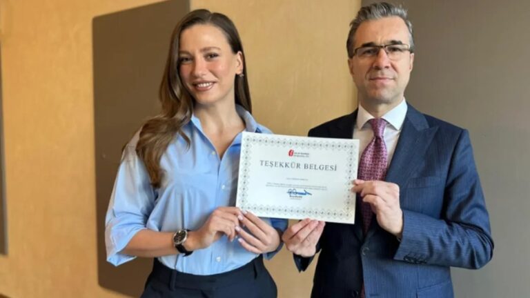 Maliye’den teşekkür belgesi