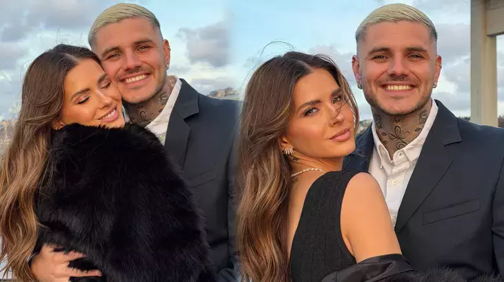 Romantik sevgili Icardi ve nişanlısından aşk dolu pozlar