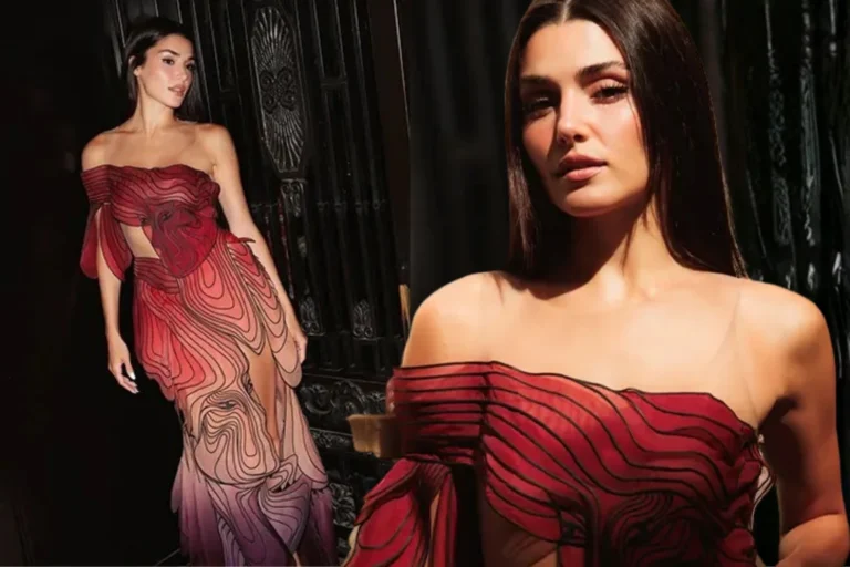 HANDE ERÇEL PARİS’TE MODA HAFTASINA KATILDI
