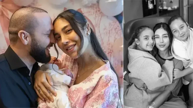 ÖZLEM ADA ŞAHİN ÜÇÜNCÜ KIZINI KUCAĞINA ALDI