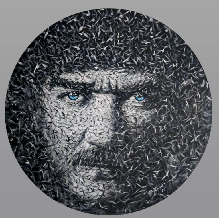 MEHMET AKKAYA ATATÜRK’Ü KUŞLARLA RESMETTİ